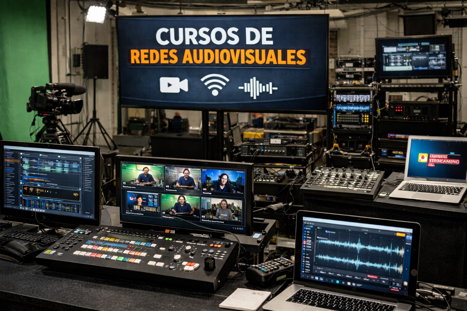Curso presencial e híbrido de redes audiovisuales sobre IP AVoIP